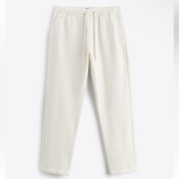 Zara Men’s Textured Pants - Picture 1 of 3